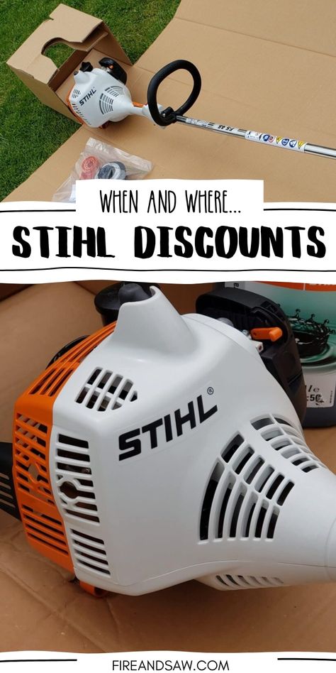 A stihl line trimmer bought on sale Best Chainsaw, Stihl Chainsaw, Fire Equipment, Lawn Equipment, Chainsaw, Go On, Outdoor Power Equipment, Lawn, On Sale