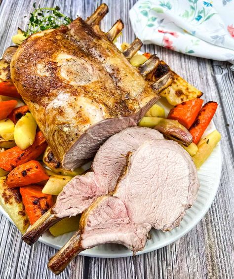 Pork Roast with Apples - Cook What You Love Bone In Pork Roast, Pork And Apples, Pork With Apples, Pork Roast With Apples, Pork Meals, Roasted Shallots, Pot Roast Crock Pot Recipes, Apple Pork, Pork Ham