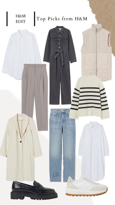 Shop my current edit of H&M favourites | Style over 30 | Neutral Style H&m Fashion, Neutral Style, Tailor Shop, Neutral Fashion, Tailored Trousers, Lifestyle Blogger, Fashion Blog, H&m, Blogger