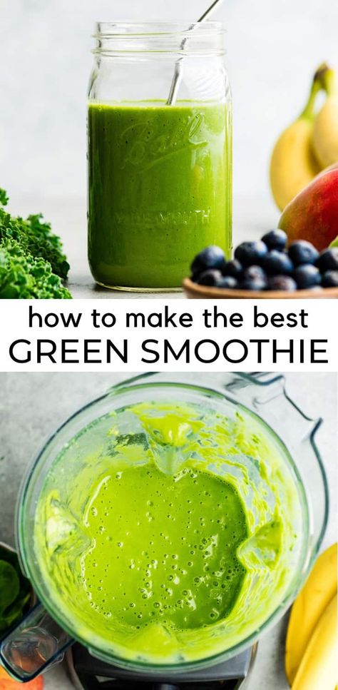 Simple Green Smoothie, Best Green Smoothie, Green Smoothie Recipe, Easy Green Smoothie, Low Carb Veggies, Vitamix Recipes, Smoothie Prep, Diets For Beginners, Healthy Smoothie