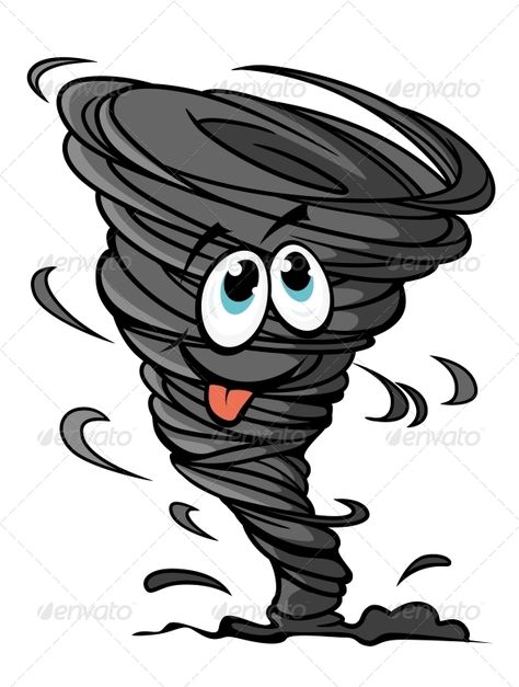 Hurricane - Miscellaneous Characters Wind Element Character Design, Cyclone Images, Tornado Cartoon, Swirl Symbol, Weather Design, Shark Logo, Book Illustration Art, Stormy Weather, Web Icons