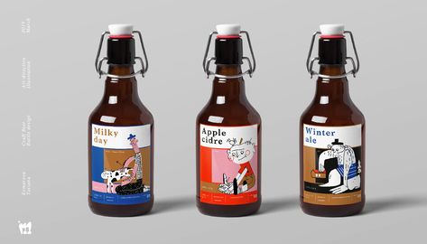 Сraft beer design on Behance Craft Beer Brands, Curry Ketchup, Milk Packaging, Bottle Design Packaging, Art Furniture Design, Beer Brands, Beer Packaging, Beer Design, Drinks Design