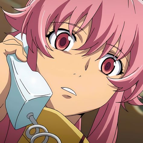 Anime: Future Diary Yuki Future Diary, Future Diary Pfp, Future Diary Matching Pfp, Yuno Future Diary, Yuno Gasai Pfp, Yuno Gasai Icon, Elfin Lied, Crazy Yandere, Future Diary Yuno