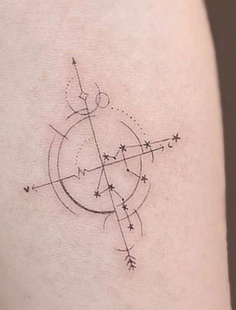 Surveying Tattoo, Compas Tattoo, Fine Tattoos, Simple Compass Tattoo, Simple Compass, Fineline Tattoos, Compass Rose Tattoo, Mystical Tattoos, Ink Therapy