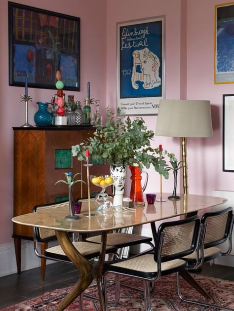 The history boys: how one couple’s funky flat is bringing the past alive | Interiors | The Guardian Colorful Eclectic Home, Luke Edward Hall, Edward Hall, Interior Design School, Deco Retro, Style Deco, Maximalism, Interior Deco, Best Interior Design