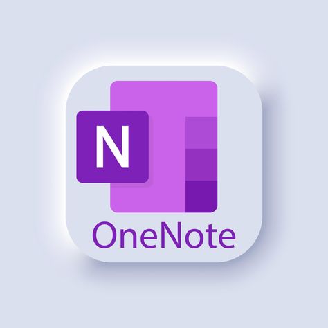 Microsoft OneNote logo. Program for creating quick notes and organizing personal information. Microsoft Office 365 logotype. Microsoft Corporation. Software. Editorial. Microsoft One Note, Microsoft Icons, Microsoft Onenote, Microsoft Office 365, One Note Microsoft, Office Logo, Microsoft Corporation, Office 365, Personal Organizer