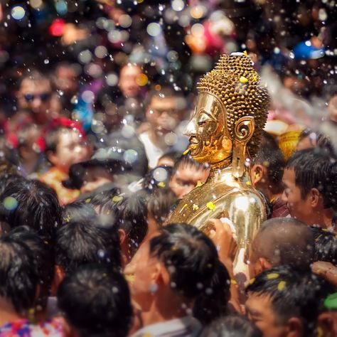 Songkran is a riotous, colorful, fun celebration culminating in a countrywide water fight that spans days and involves locals, expats, and travelers alike. Happy Songkran Day, Songkran Day, Songkran Thailand, Thai New Year, Tropical Sun, Fair Games, Thailand Travel, Phuket, Public Transport