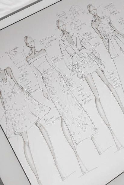 Pattern Making Fashion Aesthetic, Fashion Drawing Aesthetic, Fashion Design Aesthetic, Fashion Doodles, Fashion Designer Aesthetics, Types Of Fashion, Fashion Sketchbook Inspiration, Designer Drawing, Fashion Dream Job