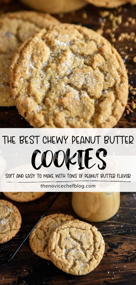 Best Chewy Peanut Butter Cookies, Healthy Peanut Butter Cookies, Best Peanut Butter Cookies, Easy Peanut Butter Cookies, Chewy Peanut Butter Cookies, Lost 100 Pounds, Peanut Butter Cookie Recipe, Oreo Dessert, Peanut Butter Recipes