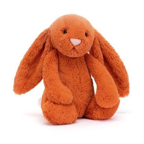 Jellycat Bashful Tangerine Bunny.

Another bunny coming with the classic Bashful Bunny styling, long droopy ears, triangular pink nose and super soft fur, this one comes in the new 'Tangerine Orange' colouration.

This is a really earthy, warm colour, and the perfect compliment for the Sunshine Bunny! Jellycat Bunnies, Orange Bunny, Blue Mittens, Bashful Bunny, Jellycat Bashful, Jellycat Toys, Jellycat Bunny, Jellycat Stuffed Animals, Jelly Cat