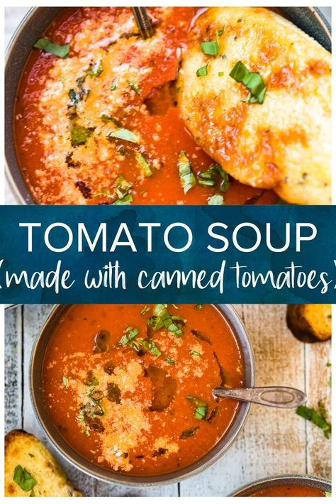 Tomato Soup For 2, Tomato Soup Made From Canned Tomatoes, Tomato Soup Recipe Canned Tomatoes, Tomato Soup Recipe From Can, Tomato Bisque Soup Canned Tomatoes, Taste Of Home Tomato Soup, Best Tomato Soup Recipes Ever, Best Homemade Tomato Soup Recipe, The Best Tomato Soup Ever