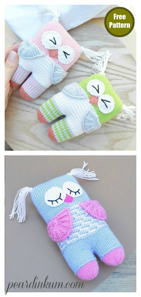 Free Owl Knitting Pattern, Knitted Teddies Free Pattern, Easy Knitted Toys Free Patterns, Knitted Soft Toys Free Pattern, Sewing Crafts Ideas Free Pattern, Knitting For Charity Easy Patterns, Knitted Owls Pattern Free, Knitting Toys Free Pattern, Knitted Toys Free Patterns Stuffed Animals