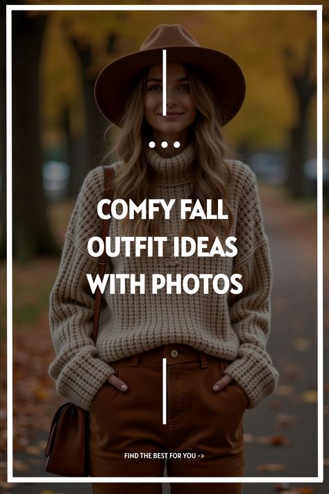 Comfy Fall Outfit Ideas with Photos Warm Fall Outfits Women, Cozy Fall Clothes, Outfit With Flannel, Fall Hat Outfits, Warm Fall Outfits, Sweaters Trendy, Autumn Looks, Comfy Fall Outfits, Trendy Fall Fashion