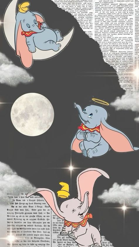 Dumbo The Elephant, Disney Movies List, Walt Disney Movies, Elephant Wallpaper, Animation Wallpaper, Elephant Drawing, Movies List, Disney Iphone, Disney Collage