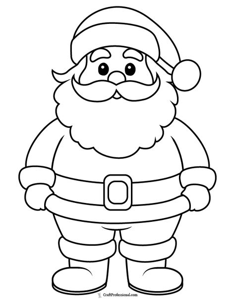 Cute Santa coloring sheet Santa Coloring Pages Free Printable, Free Christmas Printables For Kids, Santa Claus Coloring Pages, Free Printable Christmas Coloring Pages, Christmas Printables For Kids, Santa Coloring, Merry Christmas Coloring Pages, Art Craft For Kids, Snowman Coloring Pages