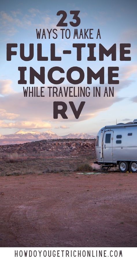 Work On The Road, How To Travel And Make Money, Traveling Full Time, Van Life Jobs, Travel Jobs Career Ideas, Traveling In A Van, Rv Homes Rv Living, Rv Life Full Time, Nomadic Living