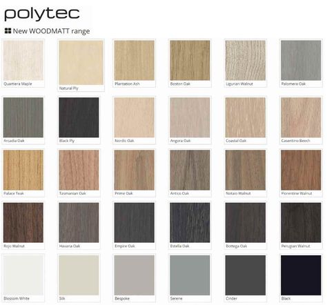 Polytec Agave Kitchen, Polytec Boston Oak Woodmatt, Polylac Kitchen Colors, Polytec Kitchen, Bedroom Cupboard Ideas, Matt Kitchen, Cupboard Ideas, Melamine Cabinets, Bedroom Cupboard