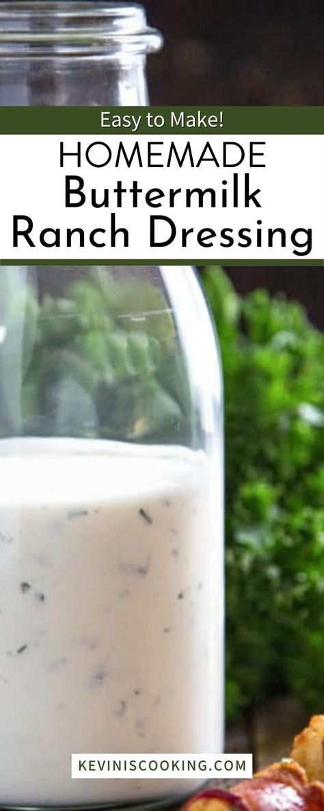 This homemade buttermilk ranch dressing is bursting with fresh and bright flavors and is super easy to make. Plus, you can customize it to your liking by adding your favorite herbs and spices. So, give this recipe a try and start enjoying delicious ranch dressing made fresh at home. Homemade buttermilk ranch dressing is one of my favorite go-to salad dressings. I have to have some on almost every salad I eat, the way some people need to have ketchup on their fries. Best Homemade Ranch Dressing, Best Homemade Ranch, Buttermilk Ranch Dressing Recipe, Best Ranch Dressing, Jalapeno Ranch Dressing, Ranch Dressing Recipe Homemade, Dressing Recipes Thanksgiving, Flavored Butters, Chipotle Ranch Dressing