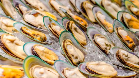 Green-Lipped Mussel: Benefits, Forms, and Effectiveness Shellfish Allergy, Green Lips, Green Lipped Mussel, Frozen Seafood, Seafood Platter, Asthma Symptoms, Mince Pies, Seafood Restaurant, Food Staples