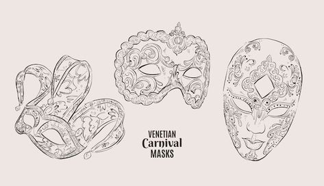 Masquerade Mask Drawing, Mask Draw, Venice Mask, Venetian Art, Venetian Carnival Masks, Carnival Posters, Venetian Carnival, Mask Drawing, Venetian Masks