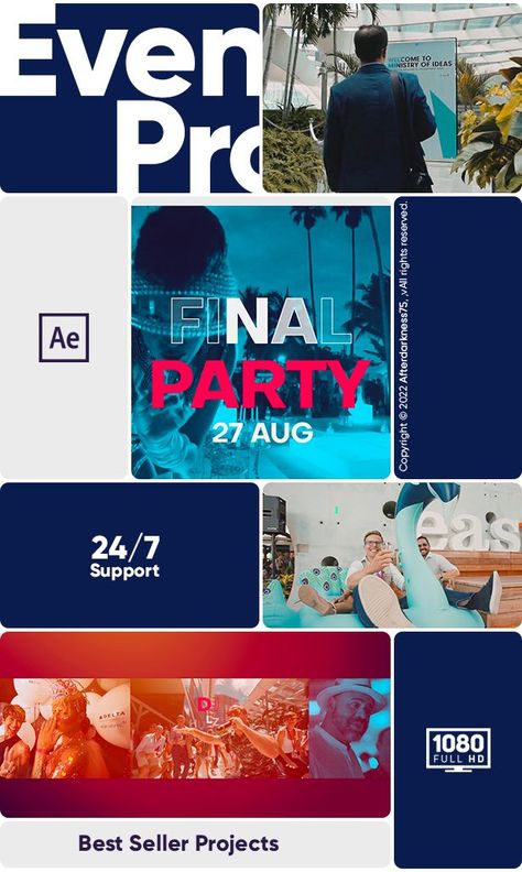 “Company Event Promo is an high quality dynamic template for After Effects. Using Motion Graphics Template and videos to create a Event Promo Templates.” Dynamic Template, Graphics Template, Event Promo, Event Video, After Effects Templates, Motion Design, After Effects, Motion Graphics, Video Editing