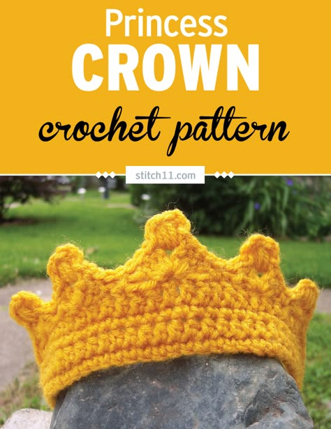 Crochet Crown Pattern, Crown Crochet, Crochet Tutu, Crochet Crown, American Crochet, Crochet Princess, Baby Crown, Crown Pattern, Crochet Toddler