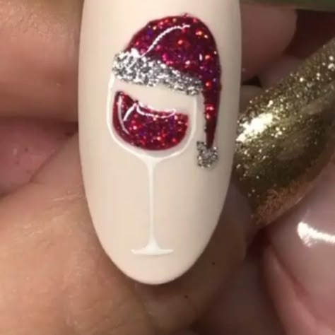 Nail Art Wheel, Xmas Nail Art, Cute Christmas Nails, Trendy Nail Art Designs, Christmas Nail Art Designs, Nail Art Designs Videos, Acrylic Nails Coffin Pink, Trendy Nail Art, Trendy Nail Design