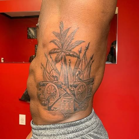 Trinidad Tattoo Design, Haitian Tattoo Ideas For Men, Haitian Art Tattoo, 1804 Haiti Tattoo, Haitian Tattoo Ideas Haiti, Haitian Tattoos, Trinidad Tattoo Ideas, Haitian Tattoo, Chest Tattoo Birds