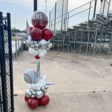 Killeen High Baseball Parent and Senior Night!⚾️🦘 💫 Crazy Column Balloons 💫 Accent Clusters w/ Foil Balloon + Vinyl Message us to see how we can make your next event ‘pop’!🎈 ••• #ballooncolumns #balloons #balloondecor #kisd #killeenhigh #eventdecor #graduationdecor #graduationparty #highschoolgraduation #balloonstyling #wildrosepartyco #wildrosepartycoballoons Senior Night Balloons, Balloon Ideas, Rose Party, Balloon Centerpieces, Senior Night, Balloon Columns, Graduation Decorations, High School Graduation, Wild Roses