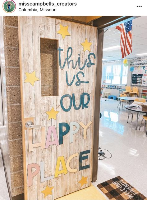 Teacher Class Decor, Prek Classroom Setup Boho, Teacher Room Theme Ideas Elementary, Door Hangers Classroom, Classroom Door With Names, Boho Rainbow Door Decor, Classroom Door Kindergarten, Teacher Classroom Door Ideas, Boho Rainbow Classroom Theme Preschool