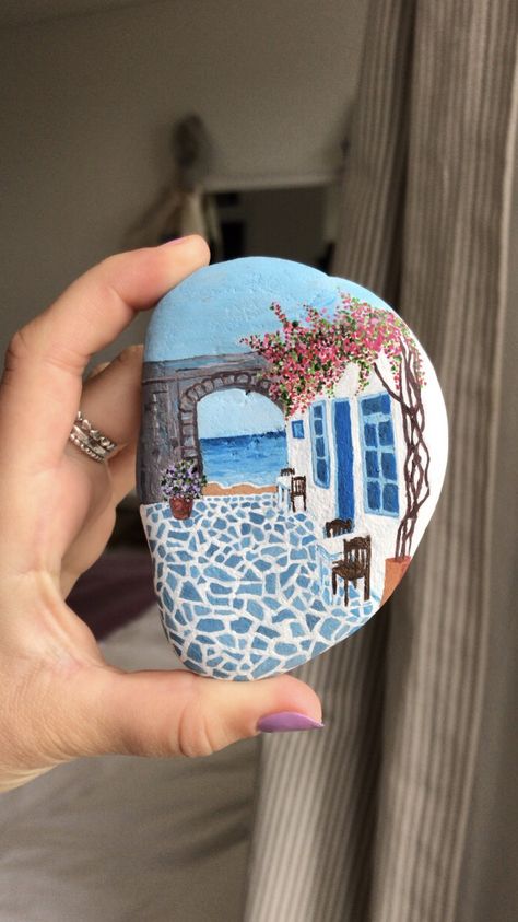 Rock Animals, Stone Pictures Pebble Art, Diy Rock Art, Painted Rock Animals, Art Pierre, Stone Art Painting, Art & Craft Paint, Painted Rocks Craft, Tanah Liat