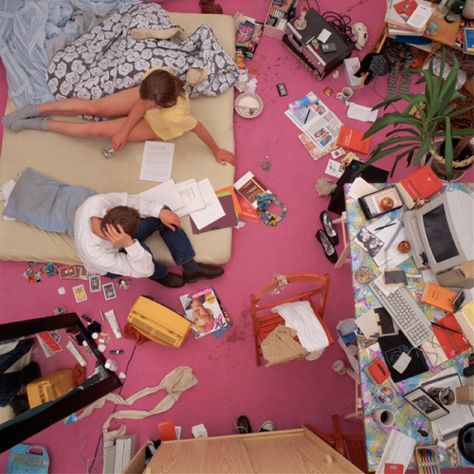 Pink floor 13 Going On 30 Aesthetic, Romcom Aesthetics, Cluttered Room, 30 Aesthetic, Romcom Movies, Romantic Comedies, East Side, Photography Inspo, The Floor