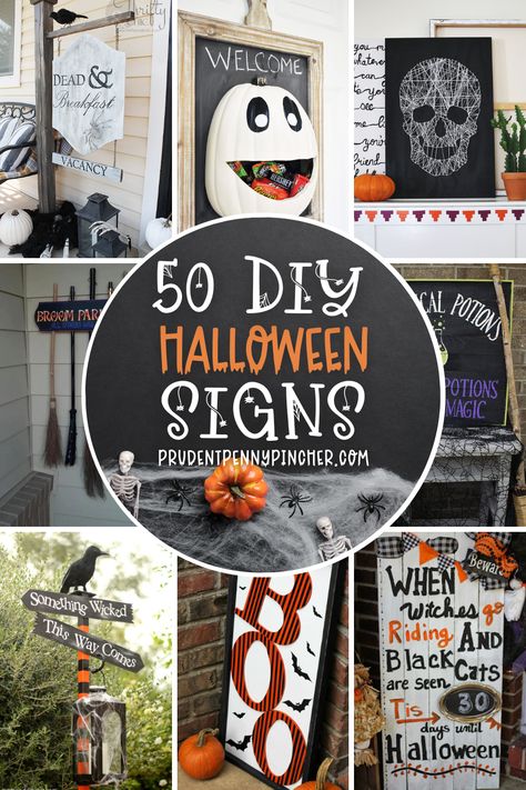 Spooky Signs For Halloween Diy, Halloween Front Porch Signs Wooden, Holloween Board Signs, Halloween Yard Signs Diy, Diy Halloween Decorations With Cricut, Front Porch Signs Wooden Diy Halloween, Halloween Front Porch Signs Diy, Yard Letters Diy, Spooky Halloween Signs Diy