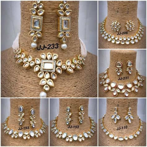 #sets #necklace #earrings #kundan #meenakari #highquality #richlook  #Beautiful #lovely #elegant #festive #wedding #trendy #designer #exclusive #statement #latest #design #ethnic #traditional #modern #indian #divaazfashionjewellery available Grab them fast 😍😍 Inbox for orders & more details plz Or mail at npsales421@gmail.com Artificial Earings Design Modern, Moti Jwellery Design, Jewellery Hack, Latest Beads Jewellery Designs, Diy Kundan Jewellery, Diy Earrings Materials, Earrings Kundan, Diy Earrings Easy, Earrings Diy Handmade