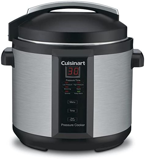 Cuisinart CPC-600 6 Quart 1000 Watt Electric Pressure Cooker (Stainless Steel) Best Pressure Cooker, Electric Cooker, Gas Cooker, Digital Thermostat, Electric Pressure Cooker, First Kitchen, Pressure Cooking, One Word, Brushed Stainless Steel