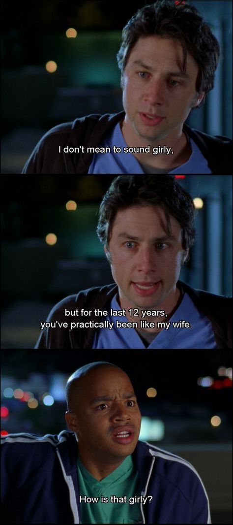 Turk And Jd, Scrubs Quotes, Scrubs Tv Shows, Scrubs Tv, Hospital Tv, Funny Shows, Tv Show Quotes, Best Tv Shows, Best Shows Ever