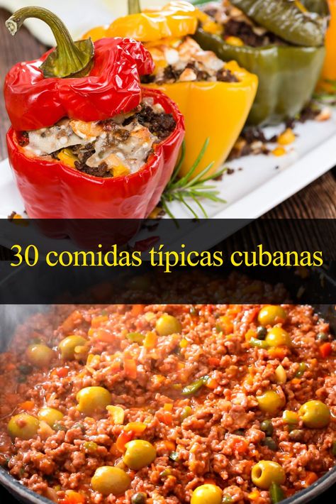 30 comidas típicas cubanas que debes probar - Tips Para Tu Viaje Cuban Heritage, Gallo Pinto, Cuban Cuisine, Cuban Food, Cuban Recipes, Latin Food, Gourmet Recipes, Cuba, Art