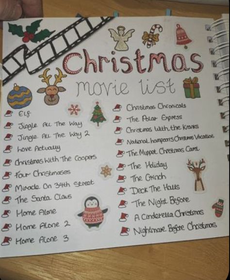 Things To Bring To Christmas Party, Journal Ideas For Christmas, Christmas List Paper Aesthetic, Bucket List Ideas Christmas, Thing To Do For Christmas, Things To Do When Bored Christmas, Christmas Outing Ideas, Christmas List Movie, Paper Christmas List Ideas