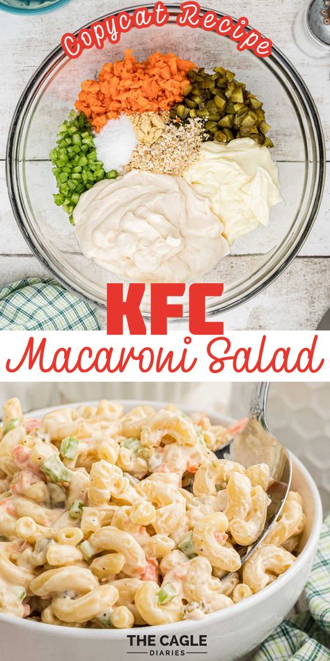 Kfc Pasta Salad, Kfc Macaroni Salad Recipe, Kfc Copycat Recipes, Kraft Macaroni Salad Recipe, Macaroni Salad Recipe With Cheese, Kfc Macaroni Salad, Macaroni Salad With Cheese, Macaroni Chicken, Mac Salad Recipe