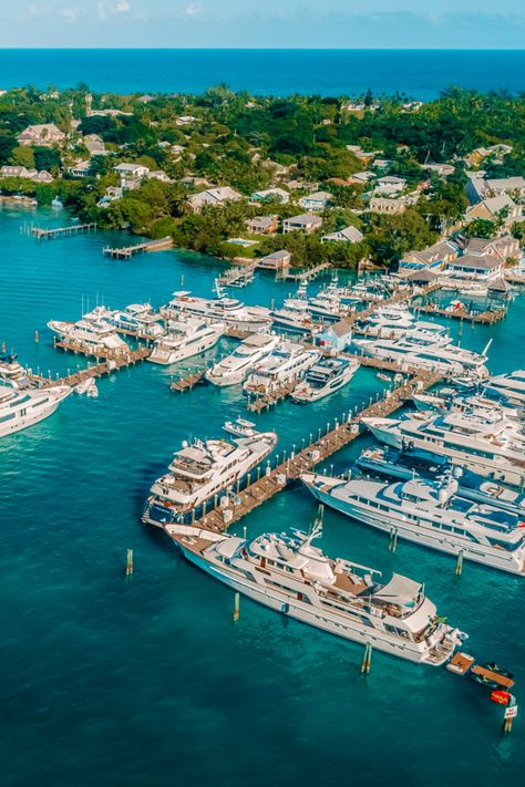 Valentines Resort and Marina | The Marina Marina Boats, Yacht Marina, Boat Marina, Harbour Island Bahamas, Marina Resort, Tropical Architecture, Harbour Island, Island Hopping, Sport Fishing