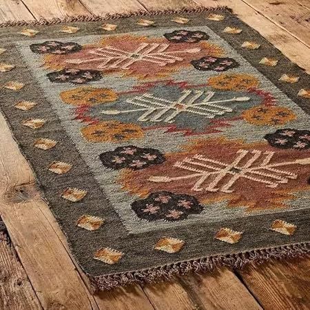 Amazon.com Shopping Cart Wool Jute Rug, Jute Wool Rug, Dhurrie Rug, Porch Rug, Jute Rugs, Traditional Kilim, Dhurrie Rugs, Inspire Me Home Decor, Flat Woven Rug