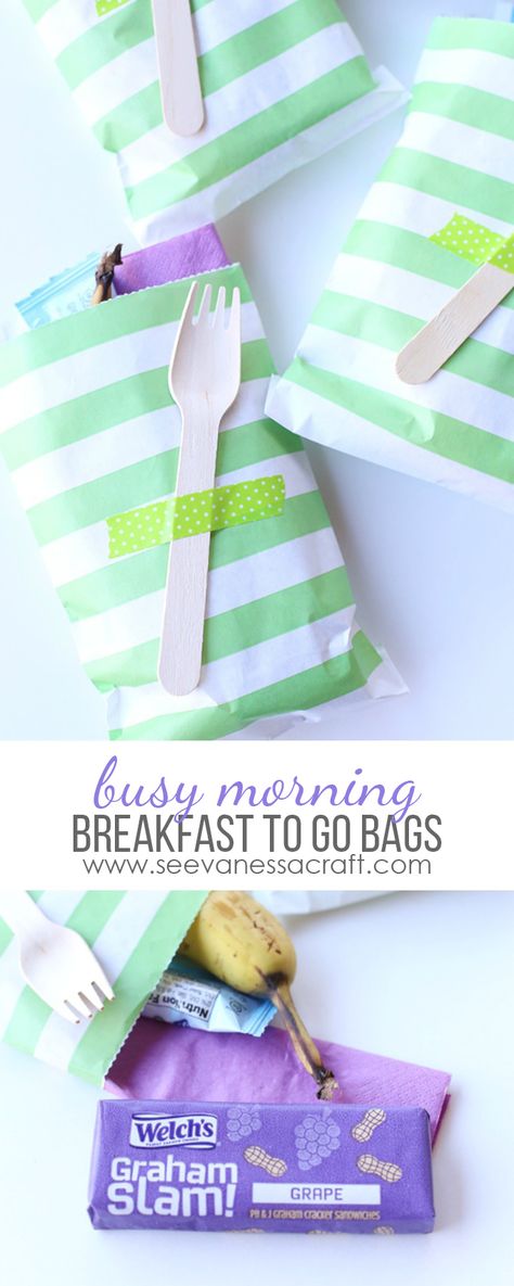 Busy Morning - Breakfast To Go Bags Breakfast For School, Premade Breakfast, Kid Friendly Breakfast, Busy Morning Breakfast, Breakfast To Go, Weekend Brunch Recipes, Great Breakfast Ideas, Kid Friendly Breakfasts, School Hacks Diy