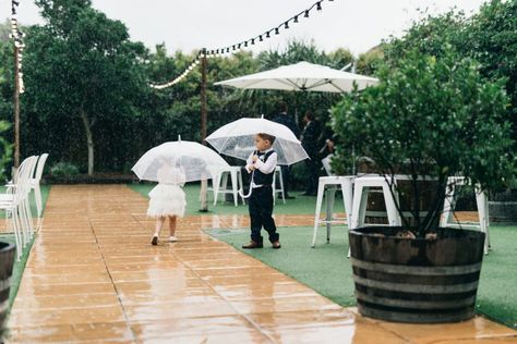 Rain on your wedding day is often viewed as a “worst case scenario” – but in our experience, it definitely... The post Wet Weather Tips: How to Handle Rain on Your Wedding Day appeared first on Tweed Coast Weddings. Rain On Wedding Day, Wet Wedding, Rain Wedding, Rainy Day Wedding, Road Photography, Dream Wedding Venues, Beautiful Wedding Venues, Outside Wedding, Worst Case Scenario