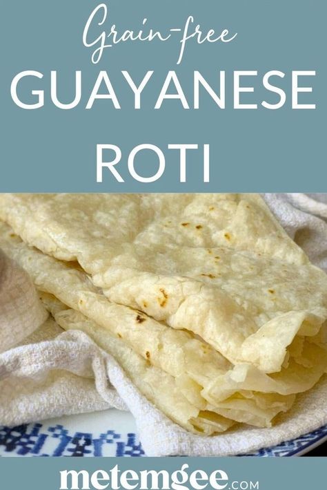 Roti Recipe Guyanese, Guyanese Roti, Gluten Free Roti, Guyanese Recipes, Pumpkin Stew, Trini Food, Roti Recipe, Gf Bread, Gluten Free Grains