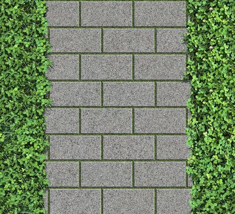 Grass Paving, Ground Texture, Paper House Template, Green Corridor, Texture Png, Cobble Stone, Tiles Designs, Tropical Garden Design, Architectural Materials