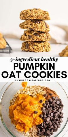 39 reviews · 20 minutes · Vegan Gluten free · Serves 12 · Healthy Pumpkin Oat Cookies Pumpkin Oat Cookies, Clean Sweets, Pumpkin Oats, Healthier Food, Oat Cookies, Energy Snacks, Protein Balls, Makanan Diet, Health Nut