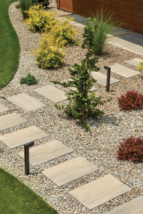 Spend less time maintaining your backyard and more time admiring it by incorporating hardscaping elements that help keep maintenance to a minimum. Keep reading to learn more! Low Maintenance Backyard, Backyard Design Ideas, Front Walkway, Terrace Garden Design, Backyard Remodel, Beautiful Yards, Cottage Ideas, Lake Cottage, Landscaping Design