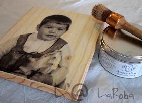 L'@ LaRoba: Tutorial: Transferir una foto a madera Mod Podge On Wood, Photo Transfer To Wood, Wood Transfer, Foto Transfer, Stencils Printables, Plaid Nails, Photo Transfer, Wax Paper, Transfer Paper