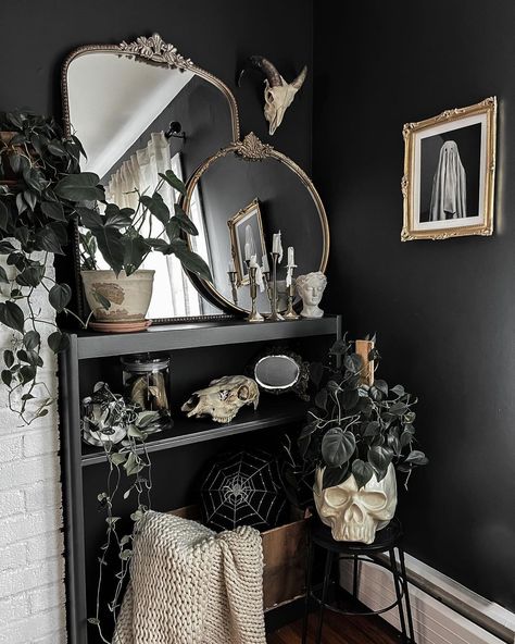 Goth Living Room, Gothic Living Room, Moody Decor, Goth Home Decor, Goth Home, Home Decor Wallpaper, Dark Home Decor, Dark Home, Home Decor Aesthetic