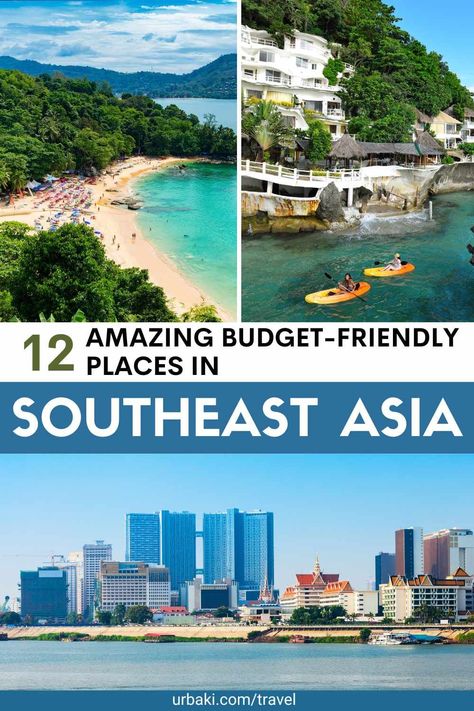 Southeast Asia is a diverse and vibrant region, consisting of eleven countries that offer a wide range of experiences for travelers. From the tropical beaches and lush jungles of the islands, to the bustling cities and ancient temples of the mainland, there is something for everyone in Southeast Asia. One of the main reasons for the region's popularity is its affordability, making it a popular destination for budget-conscious travelers. However, Southeast Asia has much more to offer than... Asia Places, Asia City, Tropical Beaches, Southeast Asia Travel, Ancient Temples, Cheap Travel, Best Budget, Asia Travel, Travel Bucket